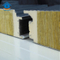 Panel sándwich de lana de roca con extremo de sellado de PU de 120 mm de resistencia al fuego para pared
